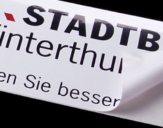 stadtbus winterthur | pvc-werbekleber