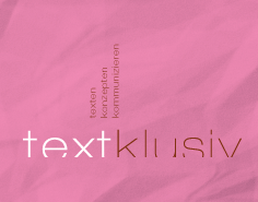 textklusiv | logo-design